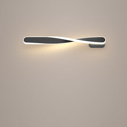 Spiral Long Aluminum Silicone LED Wall Sconce Lamp