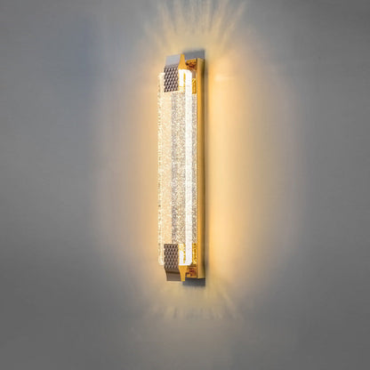 Dazzling Crystal Shade Stainless Steel LED Wall Sconce Lamp