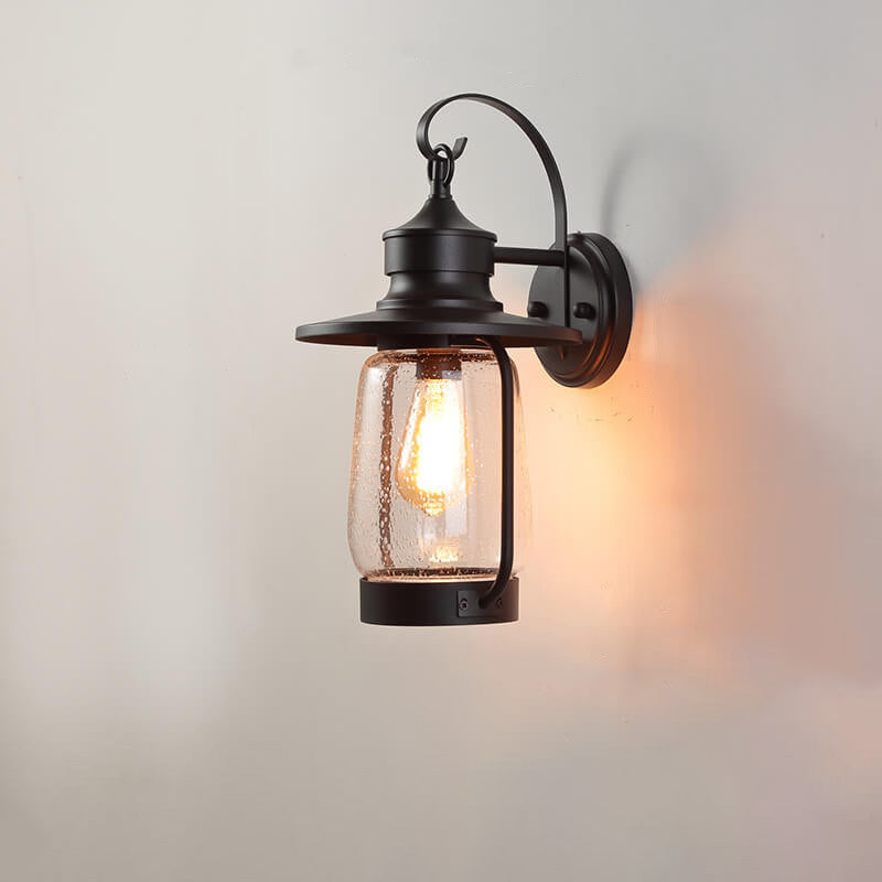 Bubble 1-Light Outdoor Waterproof Patio Wall Sconce Lamp