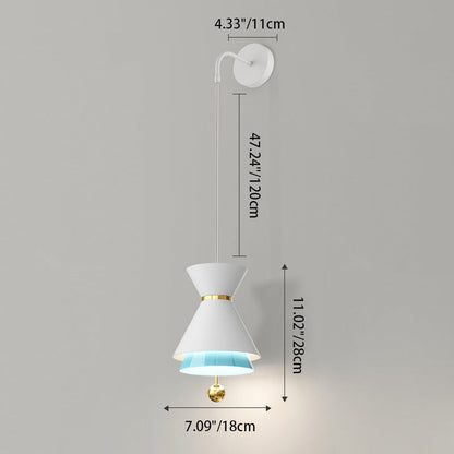 Scandinavian Bell Iron Aluminum LED Wall Sconce Lamp