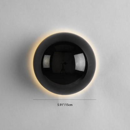 Simplicity Meteorite Semicircle Metal LED Wall Sconce Lamp