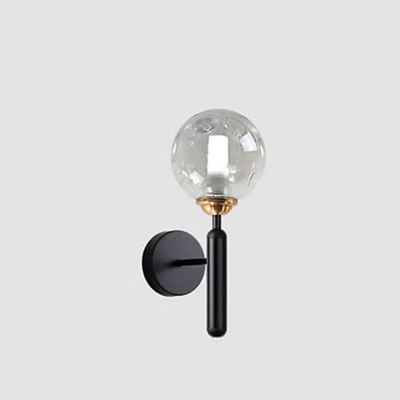 Simple Light Luxury Glass Sphere 1-Light Wall Sconce Lamp