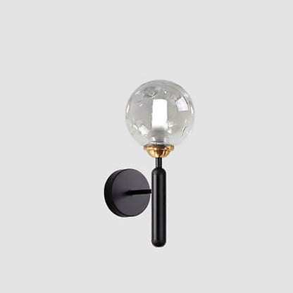 Simple Light Luxury Glass Sphere 1-Light Wall Sconce Lamp