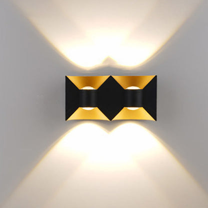 Simplicity Waterproof Aluminum Square LED Wall Sconce Lamp
