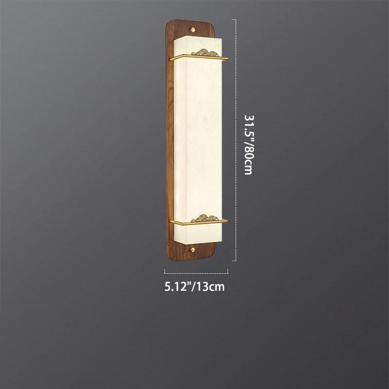 Chinese Acrylic Rectangular Cloud LED Wall Sconce Lamp