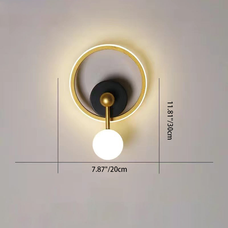 Oval Round Square Iron Aluminum LED Wall Sconce Lamp