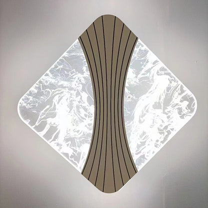 Round Diamond Hardware Acrylic LED Wall Sconce Lamp
