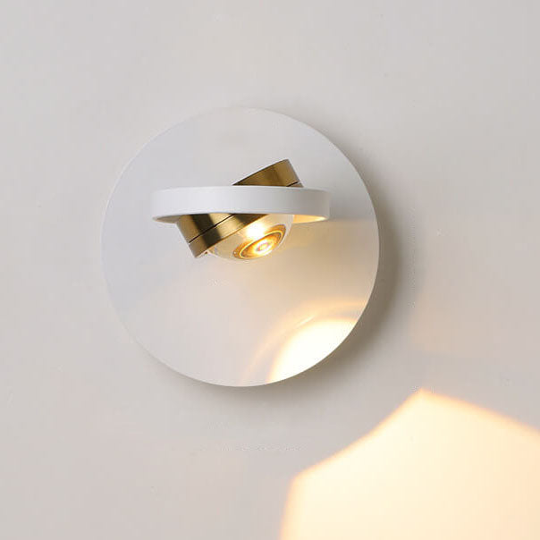 Aluminum Geometric Square Round Iron LED Wall Sconce Lamp