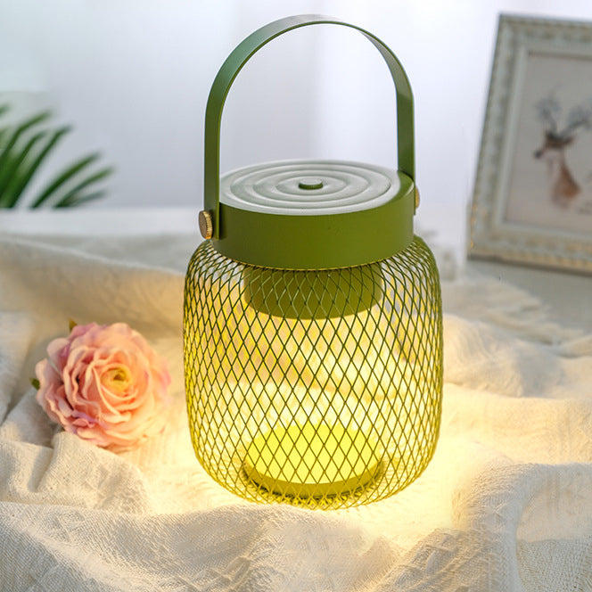 Contemporary Creative Bottle Iron Acrylic LED Table Lamp