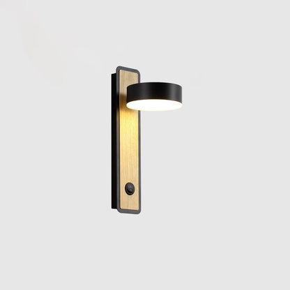 Round Rectangle Iron Aluminum Acrylic LED Wall Sconce Lamp