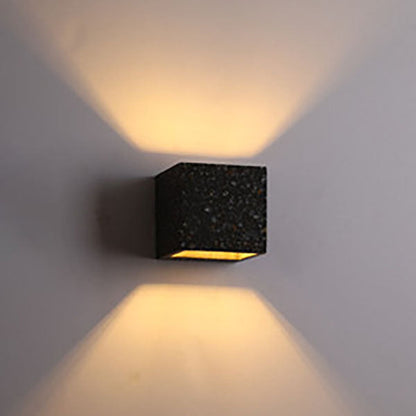 Scandinavian Square Terrazzo 1-Light Wall Sconce Lamp