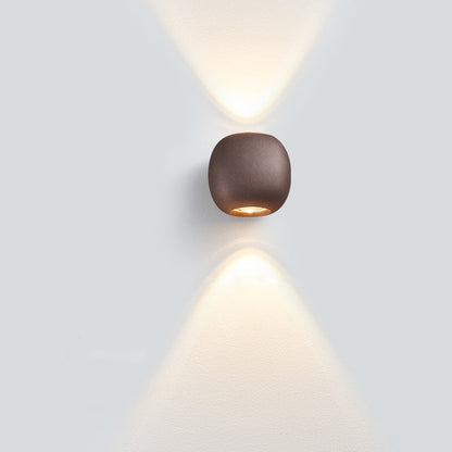 Modern Simplicity Aluminum Spherical LED Wall Sconce Lamp