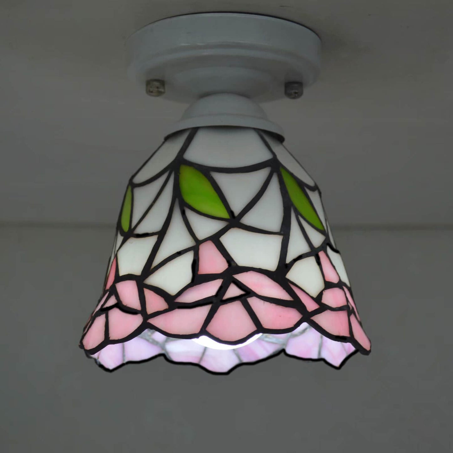 Traditional European Tiffany 1-Light Wall Sconce Lamp