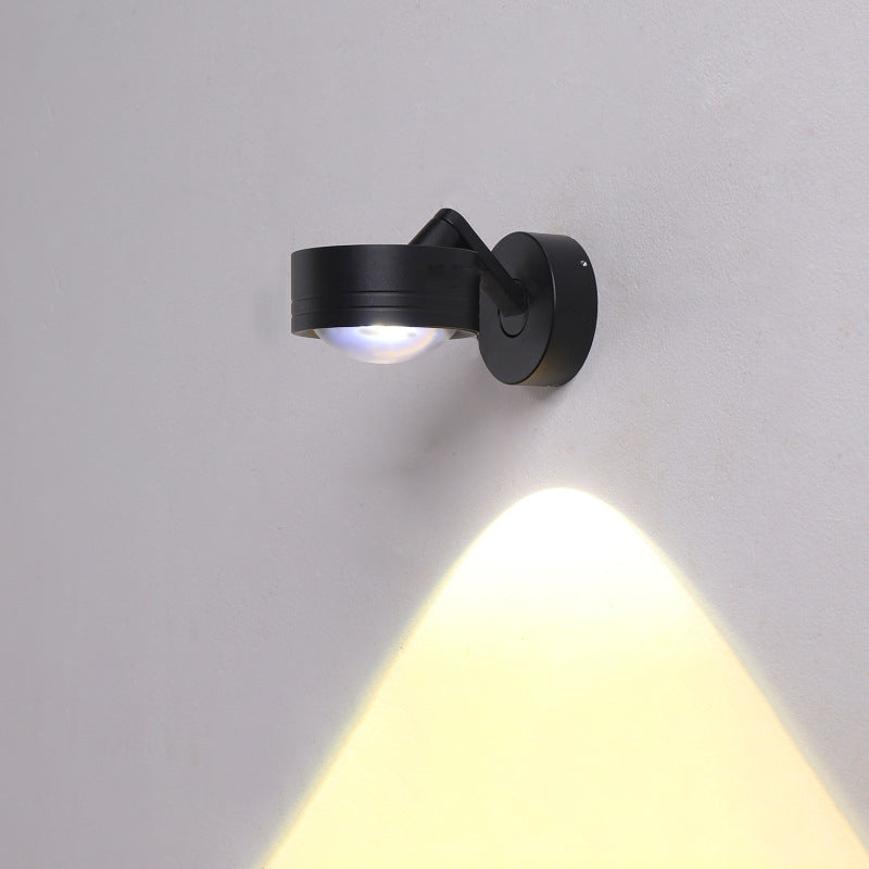 Simplicity Cylinder Aluminum 1-Light Wall Sconce Lamp