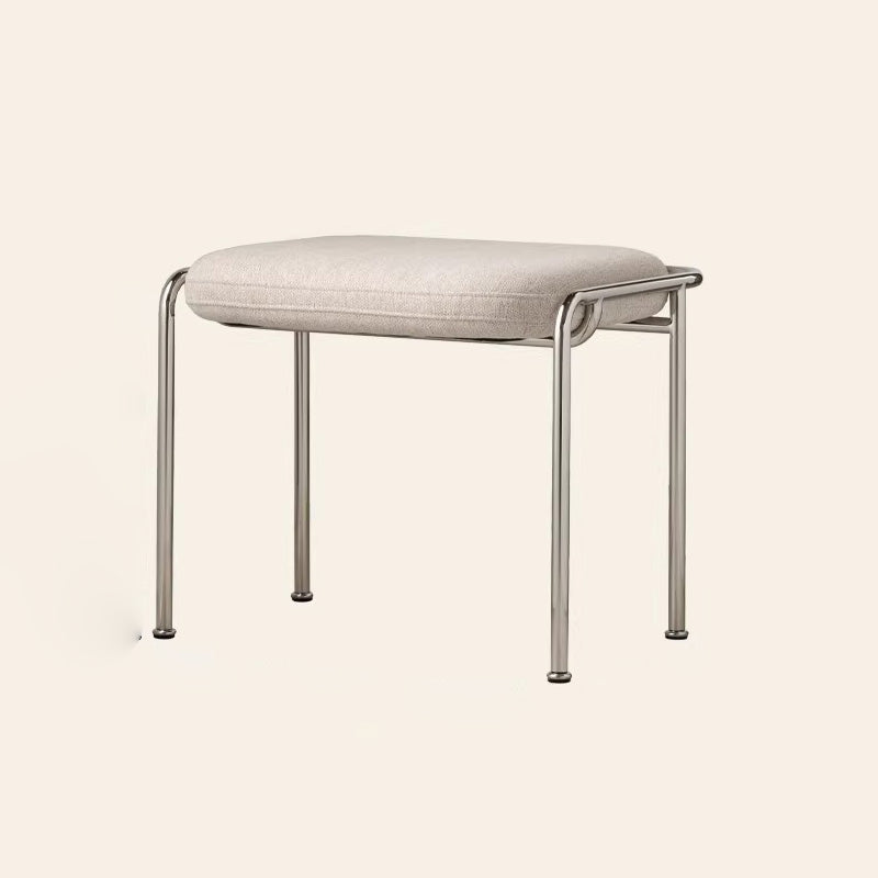 Contemporary Stainless Steel Vanity Stool
