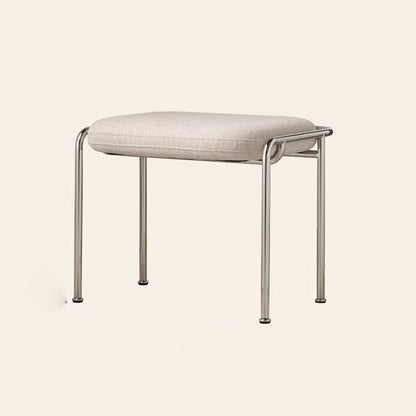 Contemporary Stainless Steel Vanity Stool