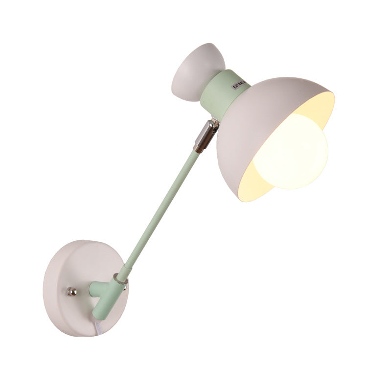 Scandinavian Metal Bowl Round 1-Light Wall Sconce Lamp