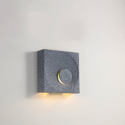 Scandinavian Cement Square 1-Light Wall Sconce Lamp