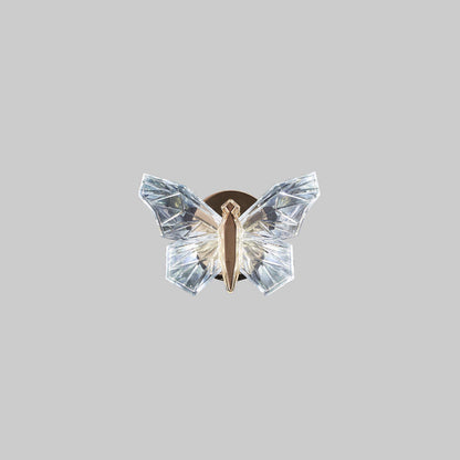 Butterfly Hardware Aluminum Acrylic LED Wall Sconce Lamp