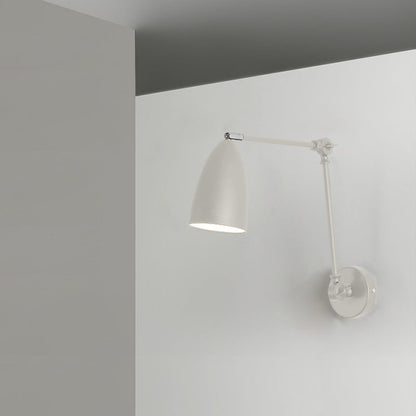 Retractable Swivel Rocker Arm Iron 1-Light Wall Sconce Lamp