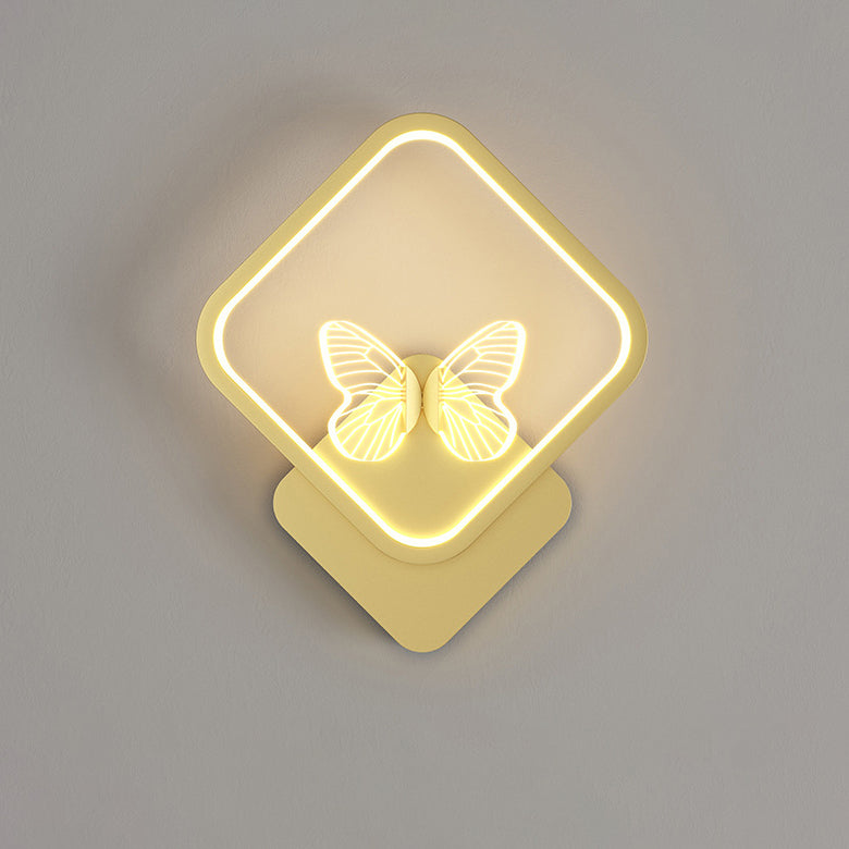 Deco Square Round Frame Design LED Wall Sconce Lamp