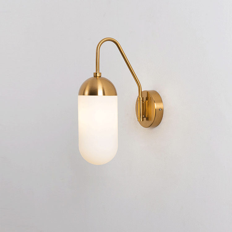Iron Column 1-Light Swing Arm Long Pole Wall Sconce Lamp