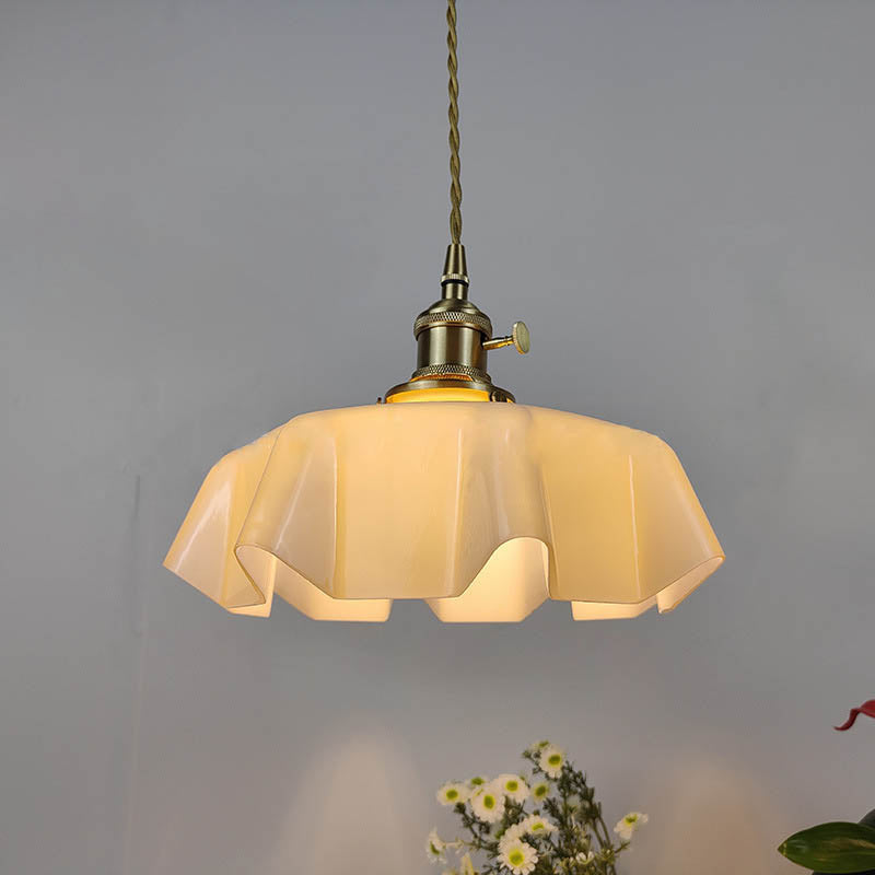 Traditional Petal Pendant Light