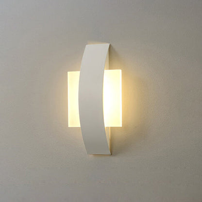 Minimalist Acrylic Geometric Ring LED Wall Sconce Lamp