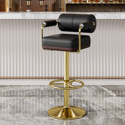 Contemporary Leather Bar Stool
