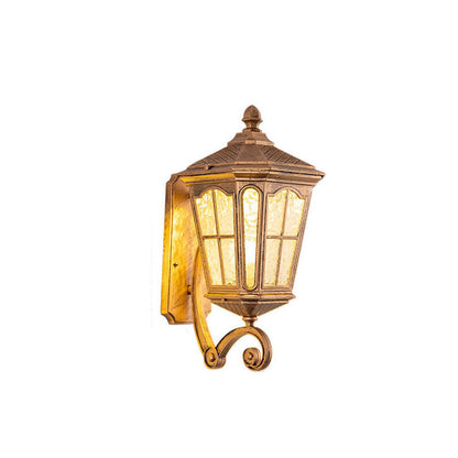 Outdoor Aluminum Glass Waterproof 1-Light Wall Sconce Lamp