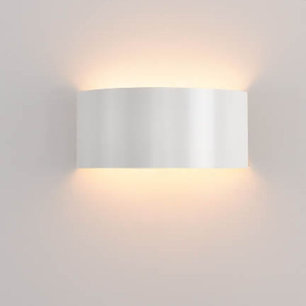 Solid Color Iron Half-circle LED Wall Sconce Lamp