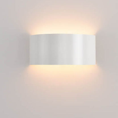 Solid Color Iron Half-circle LED Wall Sconce Lamp
