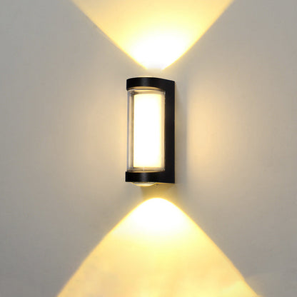 Simplicity Down Luminous LED Waterproof Wall Sconce Lamp