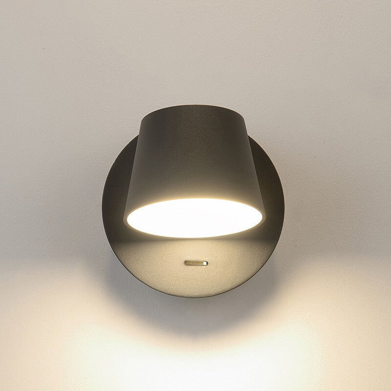 Dome Rotatable Aluminum LED Reading Wall Sconce Lamp