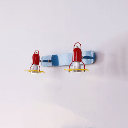 Childlike Iron 2-Light Mirror Front Wall Sconce Lamp