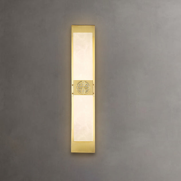 Chinese Strip Chinese Knot Cymbidium LED Wall Sconce Lamp