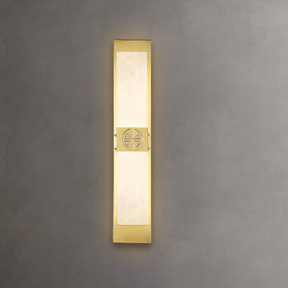 Chinese Strip Chinese Knot Cymbidium LED Wall Sconce Lamp