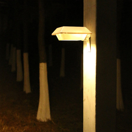 Solar Outdoor Waterproof LED Garden Fence Wall Sconce Lamp