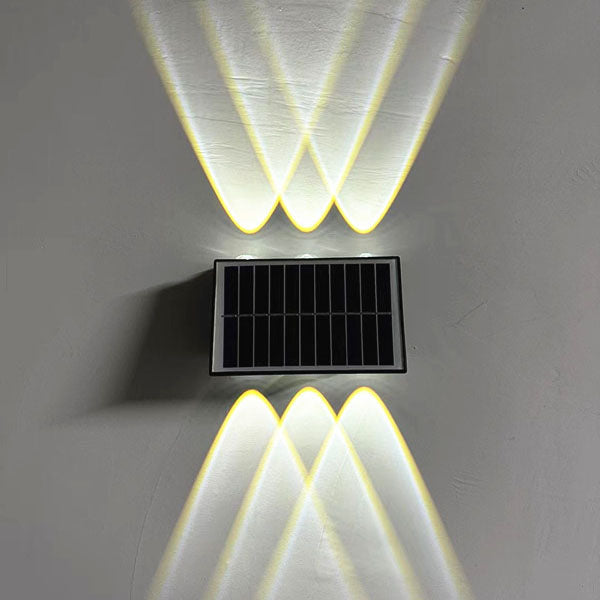 Industrial Solar Waterproof ABS Column LED Wall Sconce Lamp