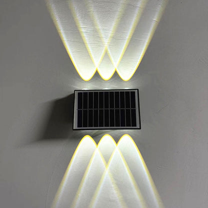 Industrial Solar Waterproof ABS Column LED Wall Sconce Lamp