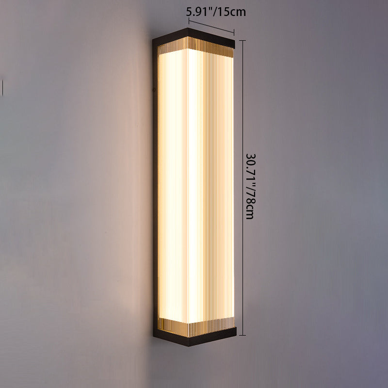 Waterproof Steel Acrylic LED Outdoor Wall Sconce Lamp