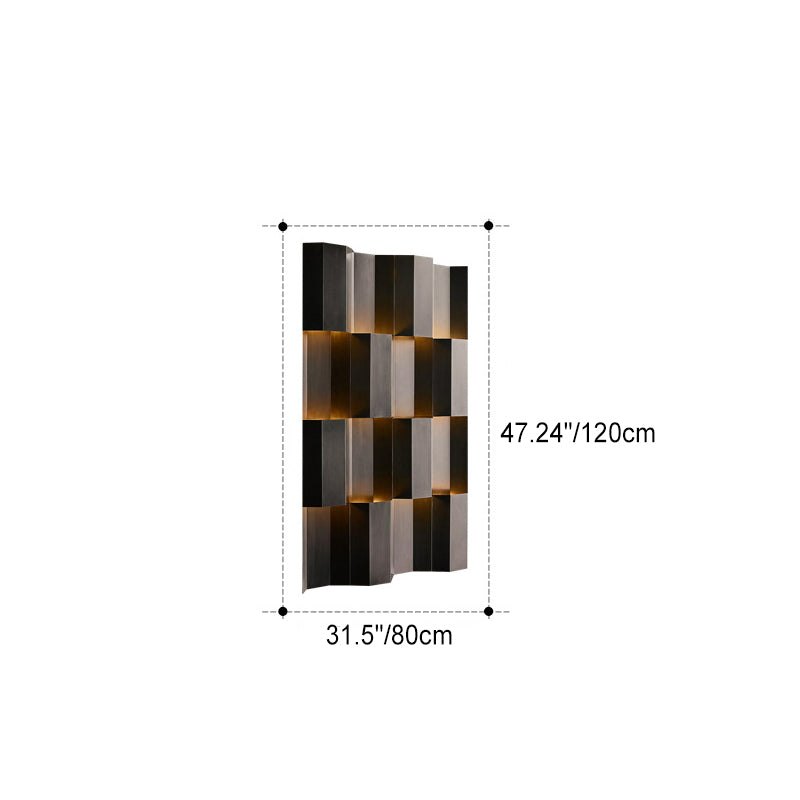 Waterproof Stainless Steel Rectangular LED Wall Sconce Lamp