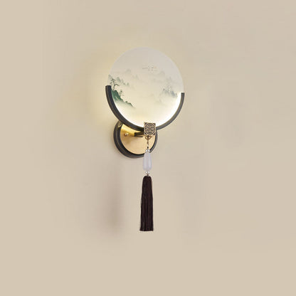 Transitional All Copper Glass Silicone LED Wall Sconce Lamp