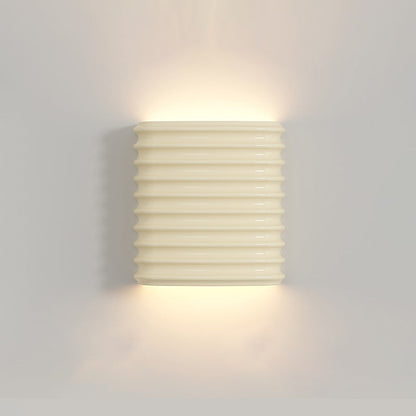 Half Cylinder Hardware Resin 1-Light Wall Sconce Lamp