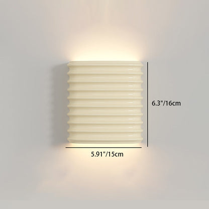 Half Cylinder Hardware Resin 1-Light Wall Sconce Lamp