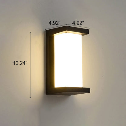 Geometry Aluminum Outdoor Waterproof LED Wall Sconce Lamp