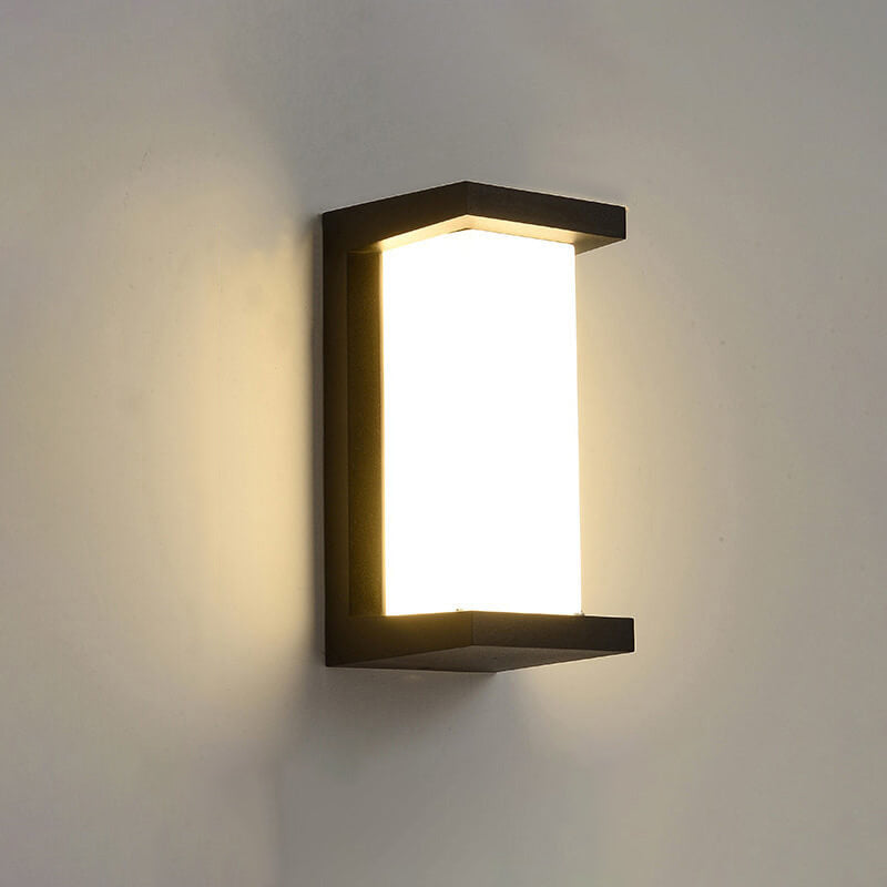 Geometry Aluminum Outdoor Waterproof LED Wall Sconce Lamp