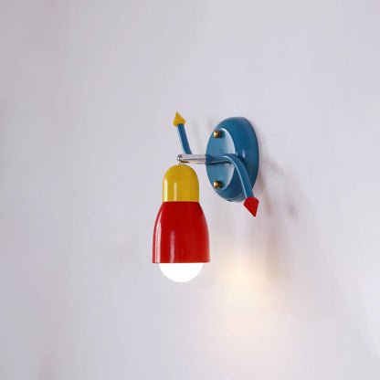 Creative Iron Arrow 1-Light Rocker Arm Wall Sconce Lamp