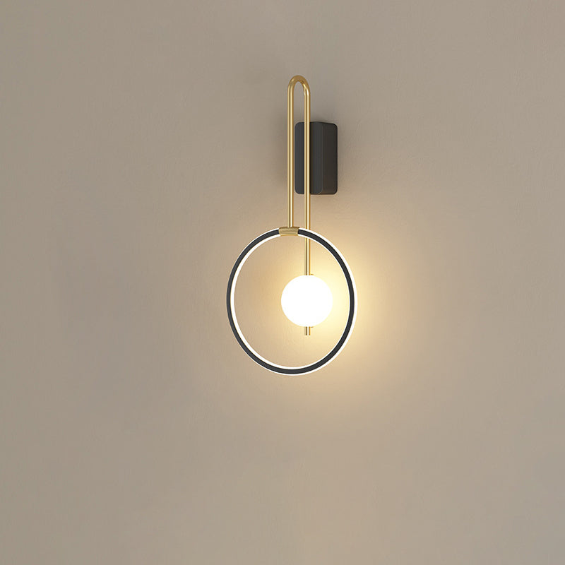 Simplicity Circle Ring Silicone Strip LED Wall Sconce Lamp