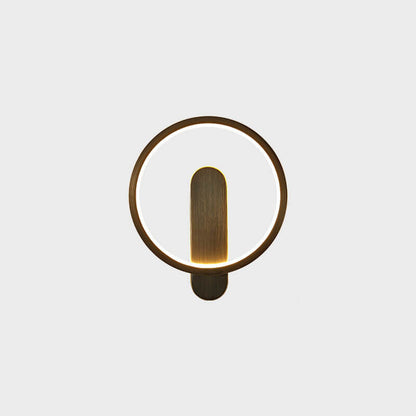 Industrial All Copper Nordic Round LED Wall Sconce Lamp